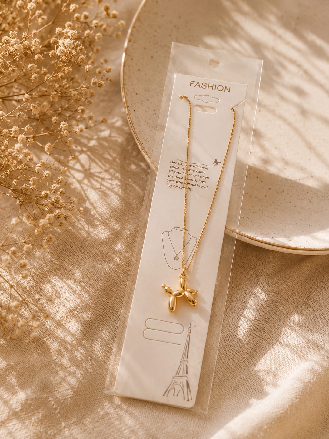 Balloon Dog Pendant Necklace by aambish Jwelles
