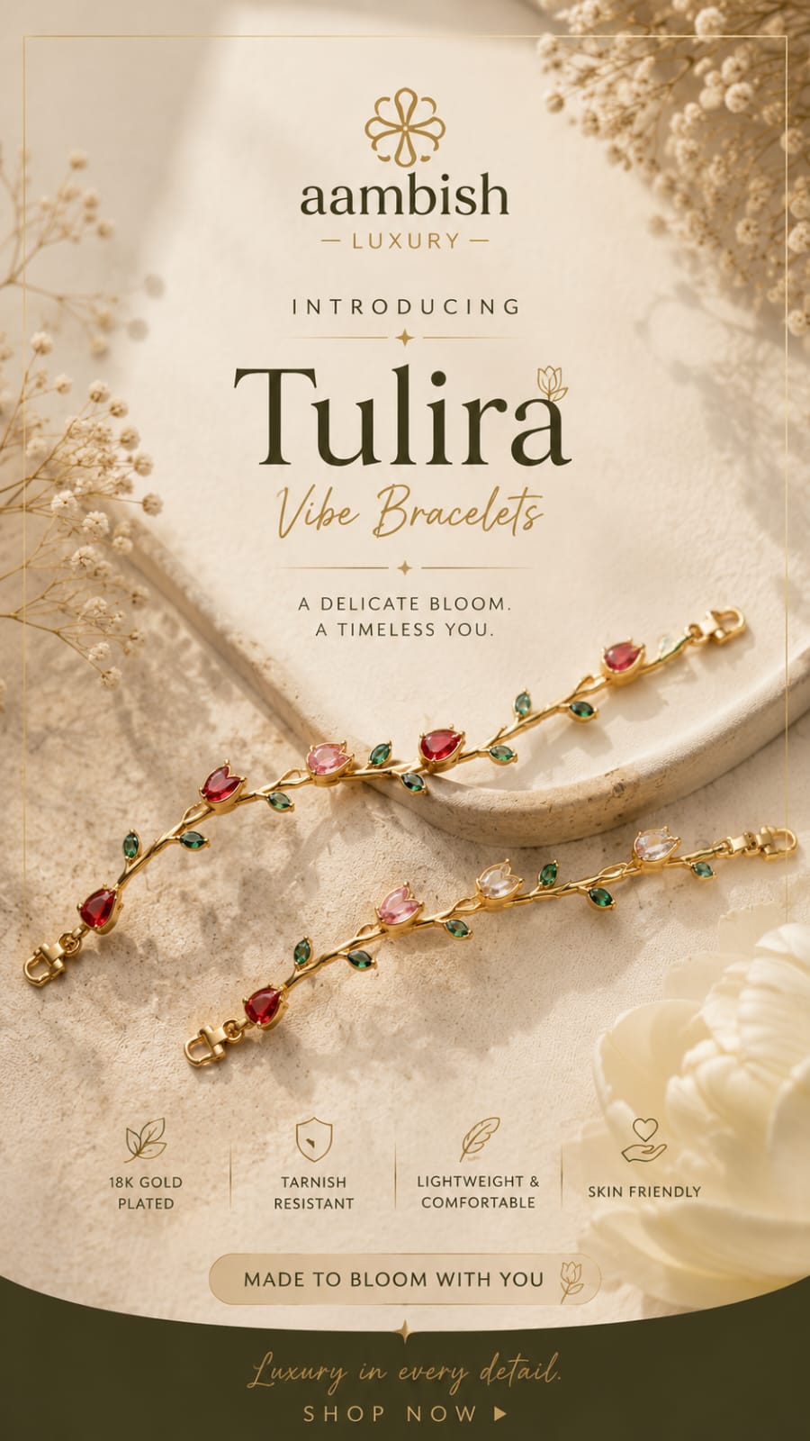 Tulira Vibe Bracelet by aambish Jwelles