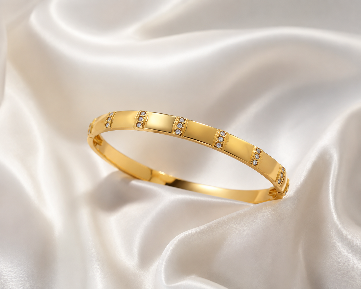 Luxe Crystal Link Bracelet by aambish Jwelles