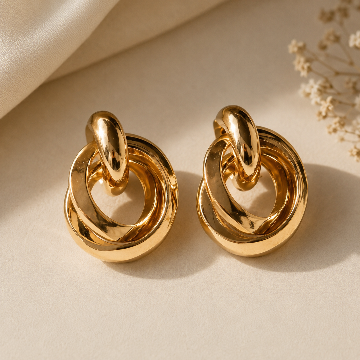 Interlace Luxe Hoops by aambish Jwelles