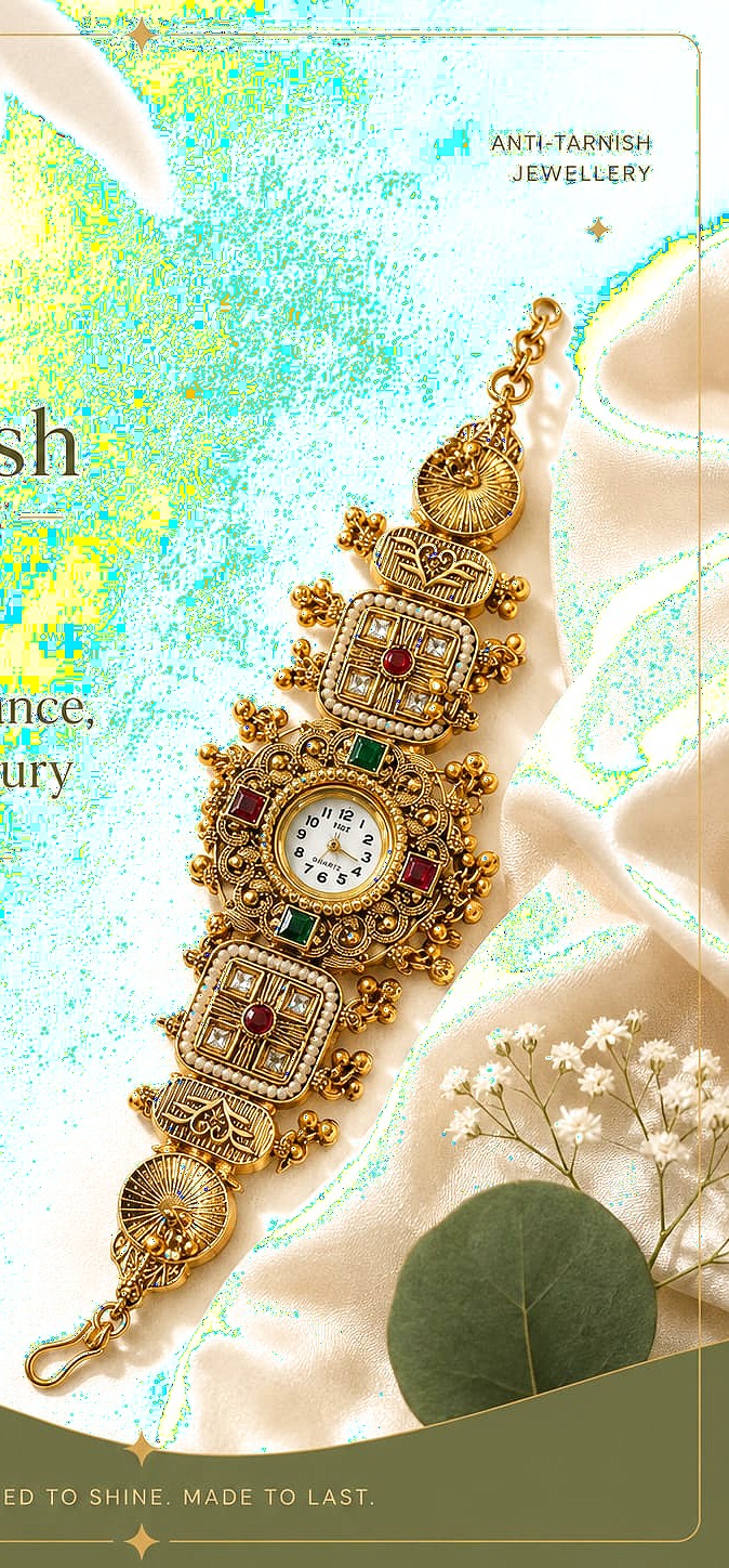 Royal Kundan Watch Bracelet by aambish Jwelles